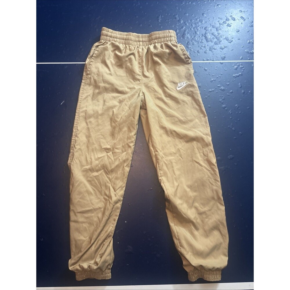 Nike Club Woven Joggers Pants Big Boys' Medium RV $45 Tan Beige Back School